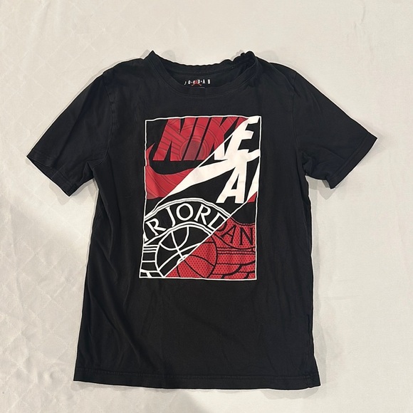 Nike Air Jordan Boys Black T tee‎ Shirt XL - Picture 1 of 3